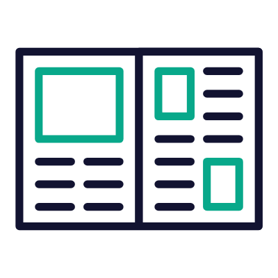 Magazine, Animated Icon, Outline