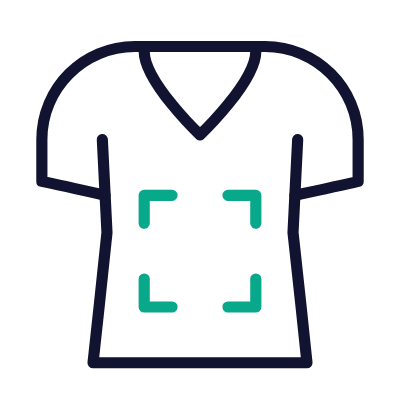 T-shirt mockup, Animated Icon, Outline