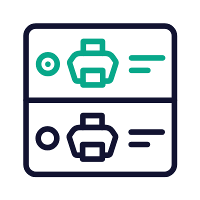 Select printer, Animated Icon, Outline