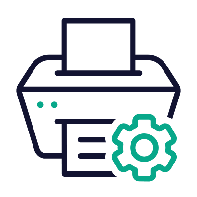 Printer settings, Animated Icon, Outline