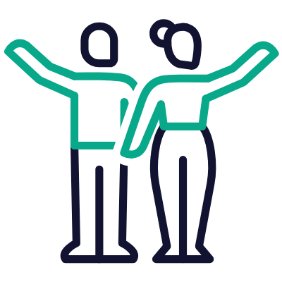 Waving, Animated Icon, Outline