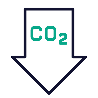 Decarbonization, Animated Icon, Outline