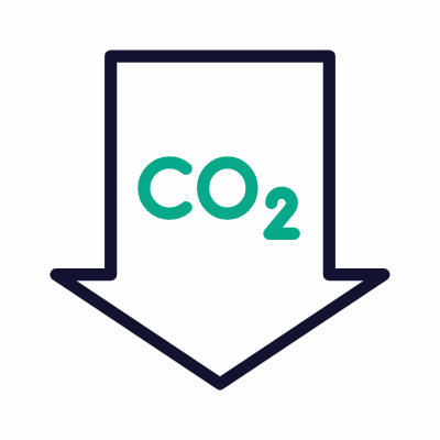Decarbonization, Animated Icon, Outline
