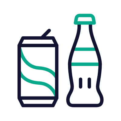 Bottle Can, Animated Icon, Outline
