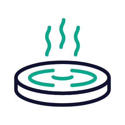Onsen, Animated Icon, Outline