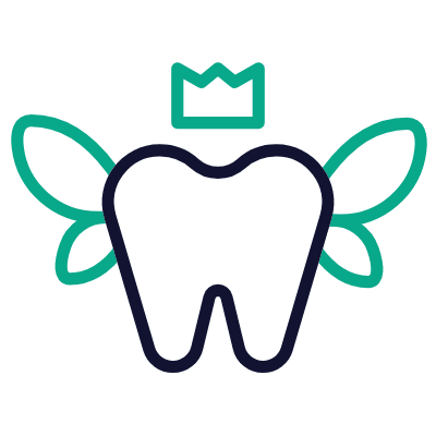 Tooth Fairy Day, Animated Icon, Outline