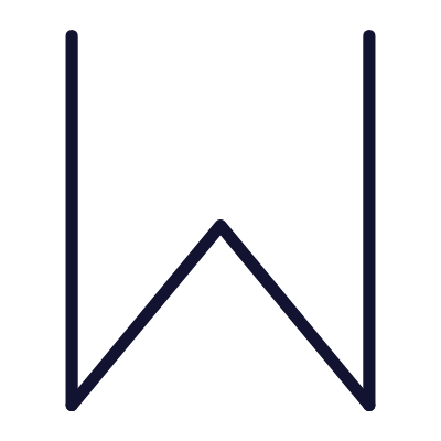 W, Animated Icon, Outline