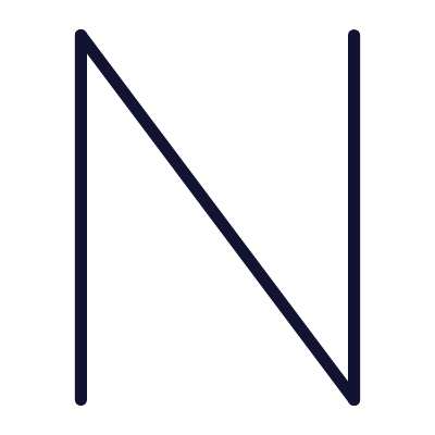 N, Animated Icon, Outline