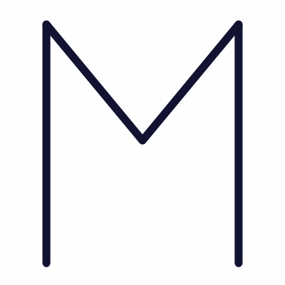 M, Animated Icon, Outline