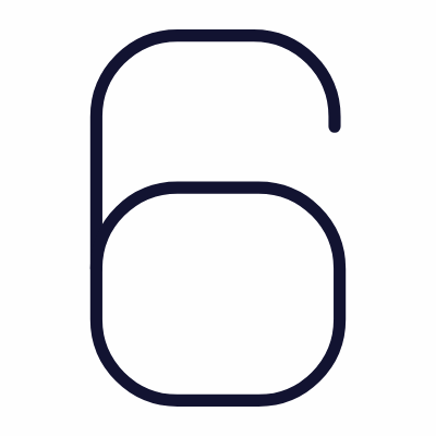 6, Animated Icon, Outline