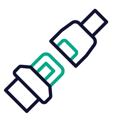 Seat Belt, Animated Icon, Outline