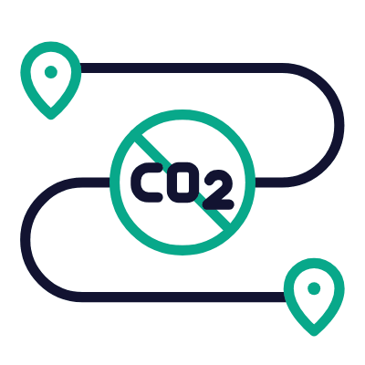 Decarbonised Logistics, Animated Icon, Outline