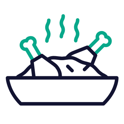 Biryani, Animated Icon, Outline