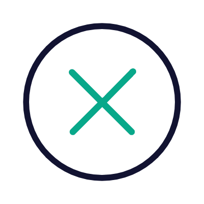 Cross Circle, Animated Icon, Outline