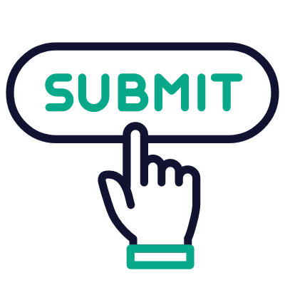 Submit Button, Animated Icon, Outline