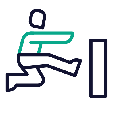 Parkour, Animated Icon, Outline