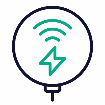 Wireless Charger, Animated Icon, Outline