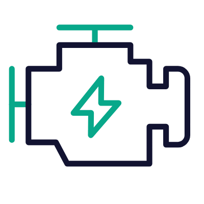 Engine, Animated Icon, Outline