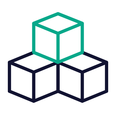 Cubes, Animated Icon, Outline