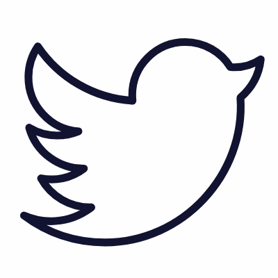 Twitter, Animated Icon, Outline