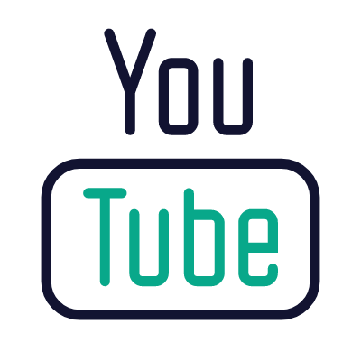 Youtube, Animated Icon, Outline