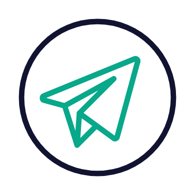 Telegram, Animated Icon, Outline