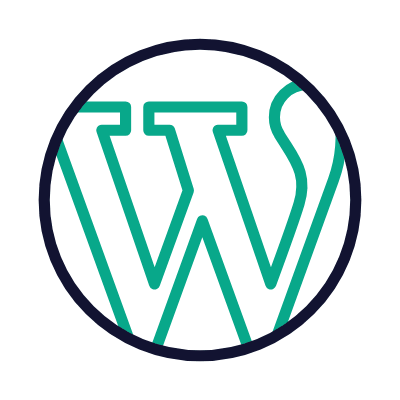Wordpress, Animated Icon, Outline