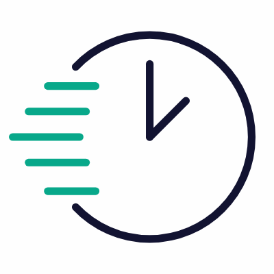 Clock Speed, Animated Icon, Outline