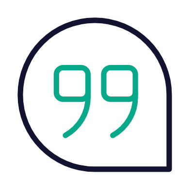 Chat Quote, Animated Icon, Outline