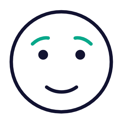 Smile, Animated Icon, Outline