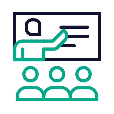 People Pitch, Animated Icon, Outline
