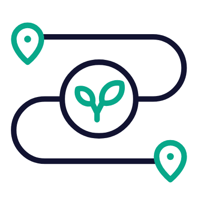 Green Shipping, Animated Icon, Outline