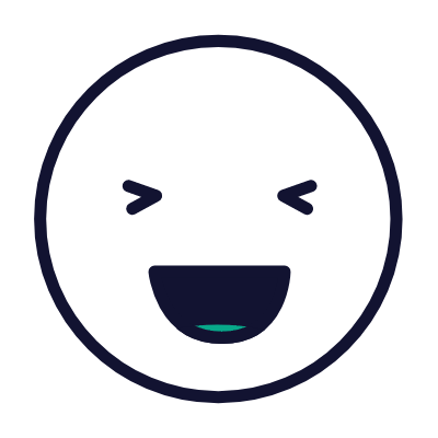 Laugh, Animated Icon, Outline