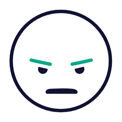 Angry, Animated Icon, Outline