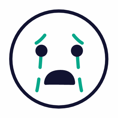 Cry, Animated Icon, Outline
