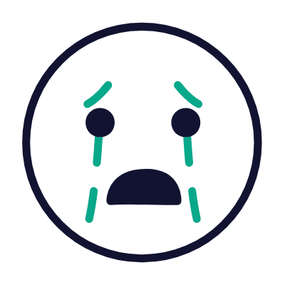 Crying, Animated Icon, Outline