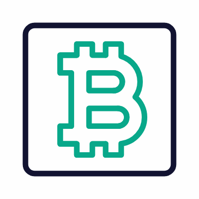 Bitcoin, Animated Icon, Outline
