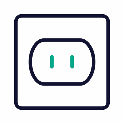 Outlet Type A, Animated Icon, Outline