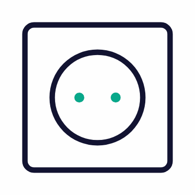Outlet Type C, Animated Icon, Outline