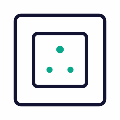 Outlet Type D, Animated Icon, Outline