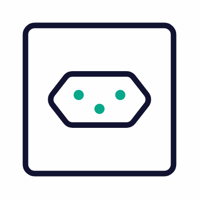 Outlet Type J, Animated Icon, Outline
