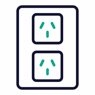 Outlet Double Type I, Animated Icon, Outline