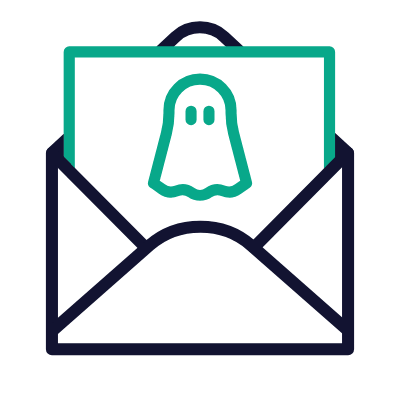 Halloween Envelope, Animated Icon, Outline