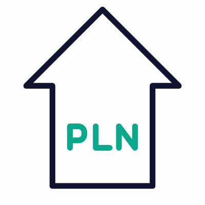 PLN Increase, Animated Icon, Outline