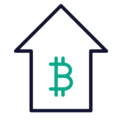 BTC Increase, Animated Icon, Outline