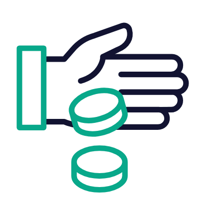 Spending Money, Animated Icon, Outline