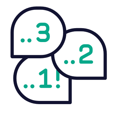 Counting Down, Animated Icon, Outline