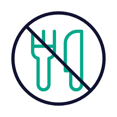 Cutlery Ban, Animated Icon, Outline