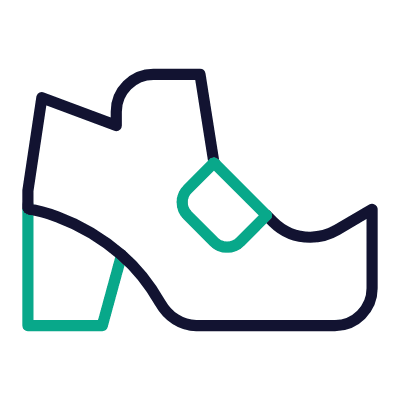 Leprechaun Boots, Animated Icon, Outline