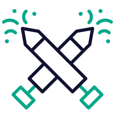 Pichkari, Animated Icon, Outline